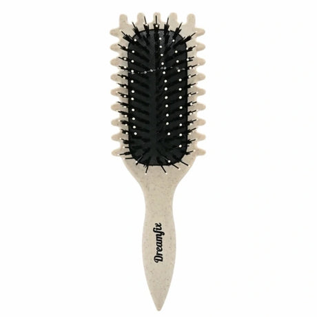 Brosse pour définir les boucles : démêle, lisse et définie ! En matériaux biosourcés Beige
