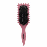 Brosse pour définir les boucles : démêle, lisse et définie ! En matériaux biosourcés Rouge
