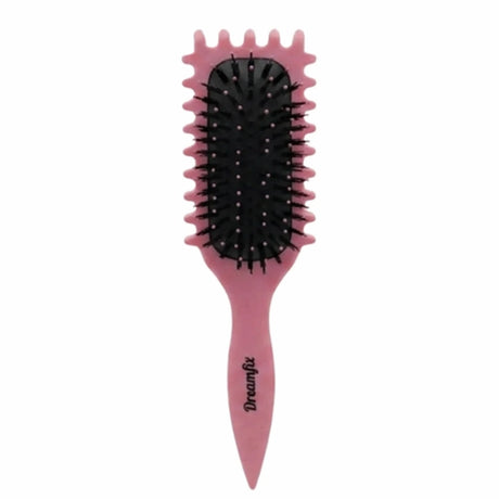 Brosse pour définir les boucles : démêle, lisse et définie ! En matériaux biosourcés Rouge
