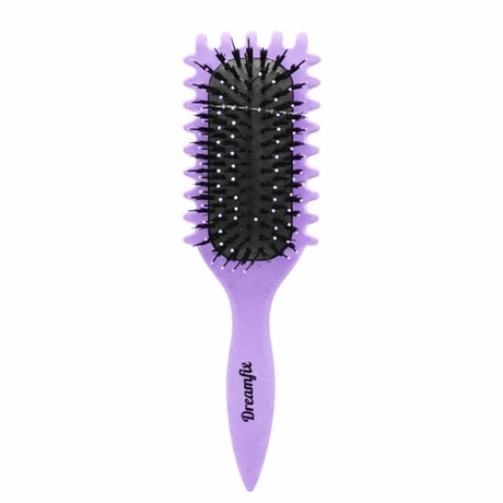 Brosse pour définir les boucles : démêle, lisse et définie ! En matériaux biosourcés Couleur Violette