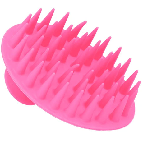 Brosse de massage cuir chevelu Eurostil avec picots souples en silicone