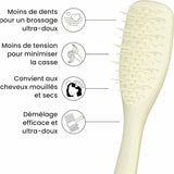 Picots flexibles de la brosse Tangle Teezer Ultimate Detangler – technologie anti-casse pour cheveux mouillés ou secs