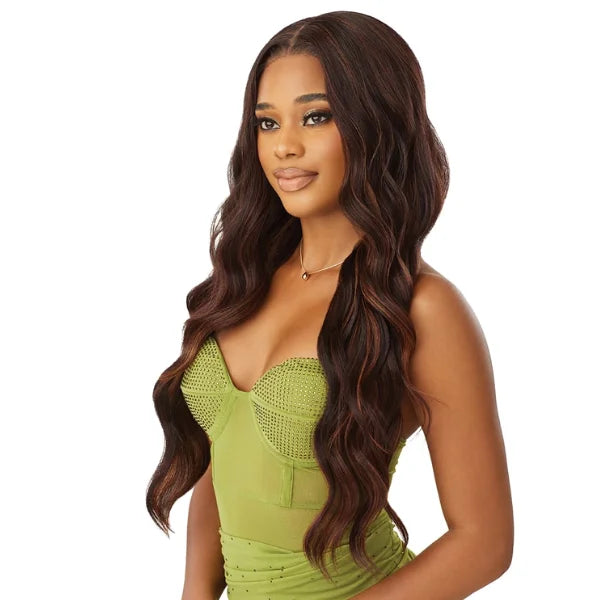 Brown Loose Body, wig pre-cut gluless-wavy