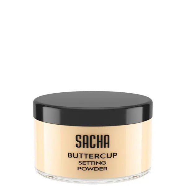 Sacha Buttercup light beige Poudre libre fixante maquillage pour peau noire couleur jaune claire