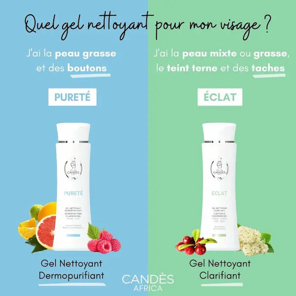 Candès Eclat ou Candès Pureté comment choisir votre gel nettoyant? 