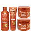 Routine Complète Cantu Ultra Moisture avec shampoing, après-shampoing, crème définissante et huile capillaire à l’huile de batana et huile de ricin noir pour cheveux crépus, frisés et bouclés