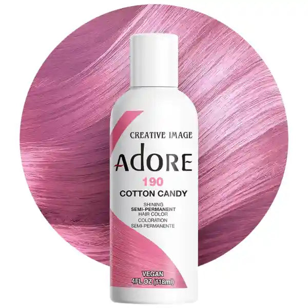 Coloration cheveux rose Cotton Candy 190 semi-permanente Adore