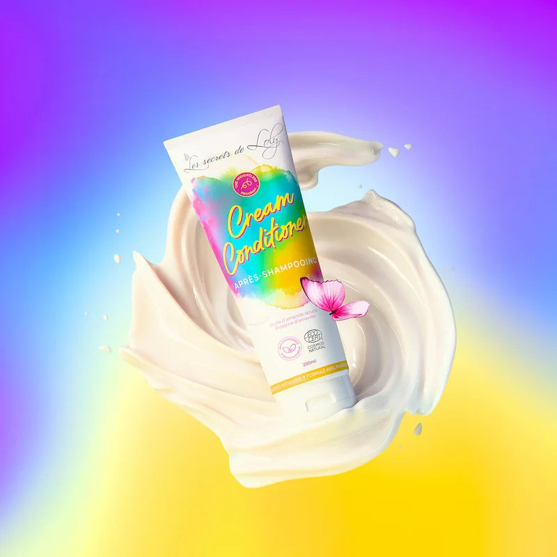 Après-shampoing démêlant Cream Conditioner Les Secrets de Loly pour cheveux ondulés, bouclés, frisés fins 