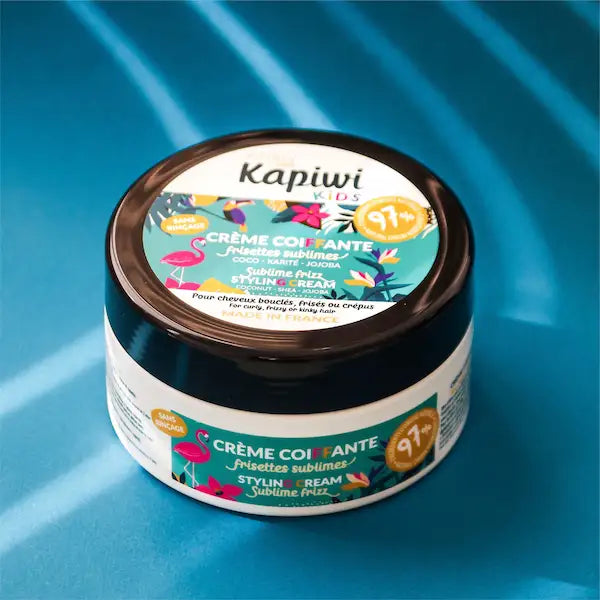 Kairly Kapiwi Kids crème coiffante anti frisottis pour enfant dès 3 ans.