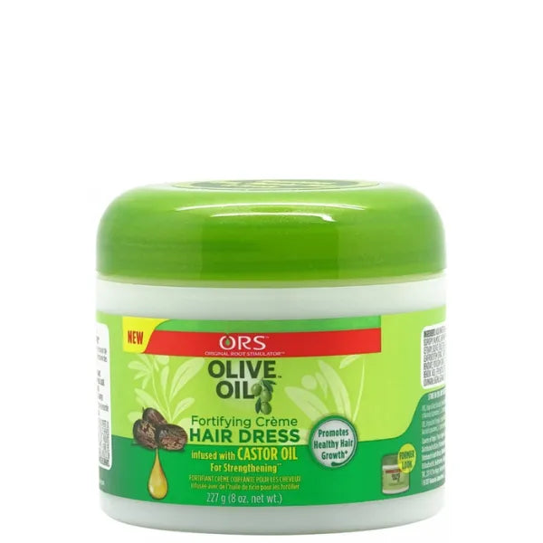 Crème coiffante fortifiante à l'huile de Ricin ORS Olive Oil Pot 227g 8oz