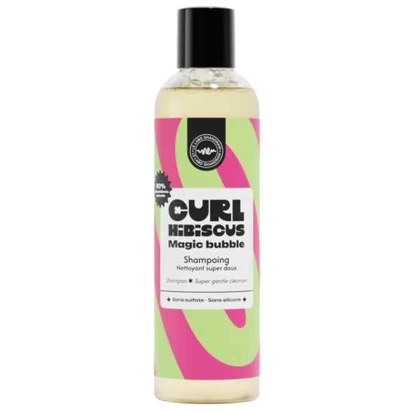 Curl Hibiscus Shampoing Magic Bubble à l'Aloe vera Nettoyant Doux sans sulfate 250ml