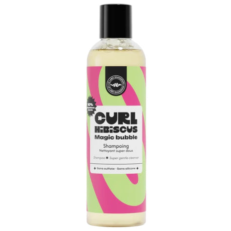 Curl Hibiscus Shampoing Magic Bubble à l'Aloe vera Nettoyant Doux sans sulfate 250ml