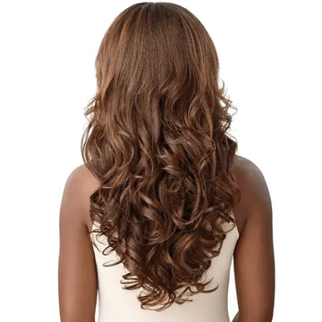 Demi-perruque (demi-tête) Synthétique Châtain Foncé Brun 62cm - Taille Moyenne, Neuve