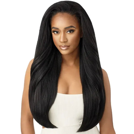 Demi Perruque Straight Yaki Noir Neesha H303 Outre QuickWeave