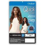 Demi Perruque Wavy Yaki Cheveux synthétiques Neesha H303 Outre Quick Weave