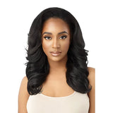 Demi-tête wig, yaki,  hair, wavy black