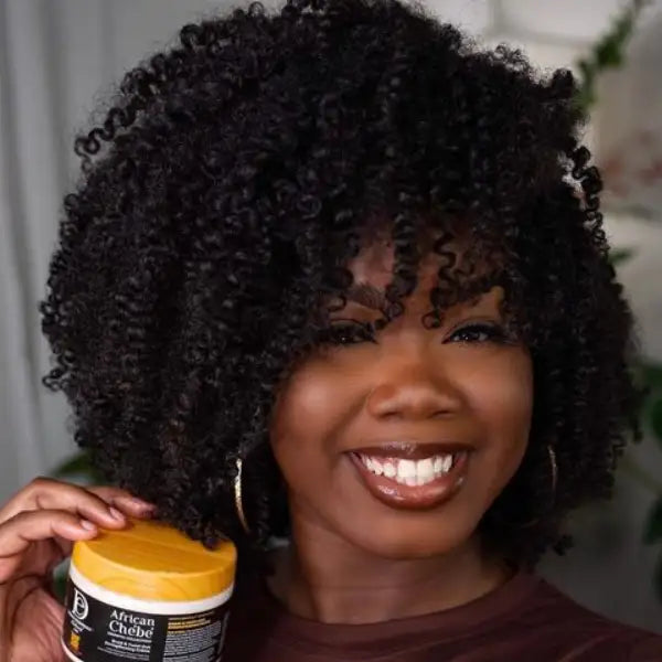 Crème coiffante pour Wash and Go sur Cheveux Crépus 4a 4b 4c African Chébé Design Essentials