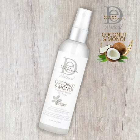 SPRAY HUILE HYDRATANTE INTENSE SHINE OIL MIST DESIGN ESSENTIALS COCONUT & MONOI