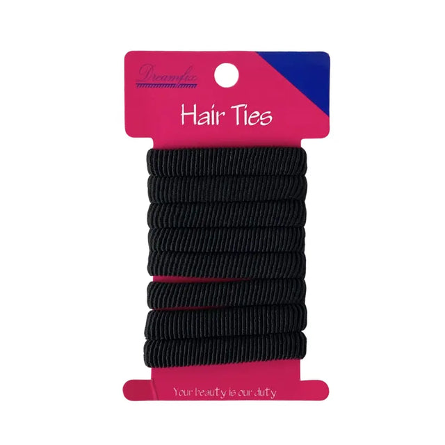 Paquet de 8 élastiques noirs cheveux