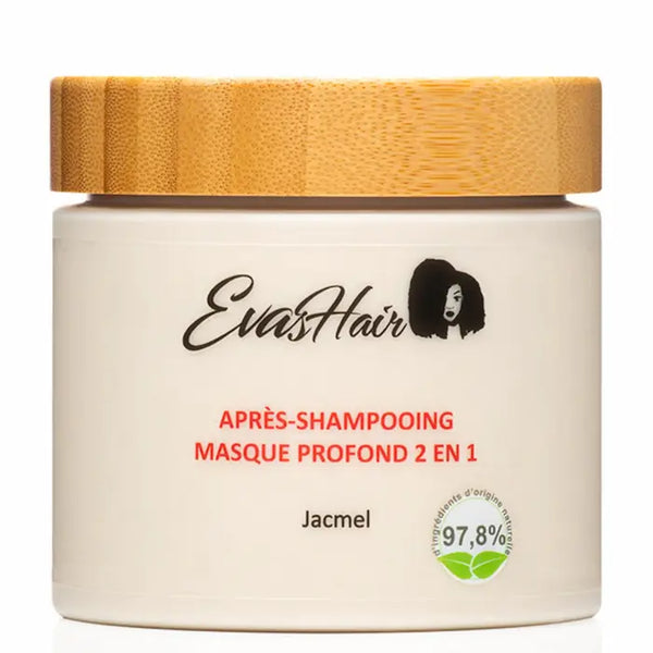 Soin 2-en-1 Masque profond & Après-shampoing Jacmel - Evashair en 500ml