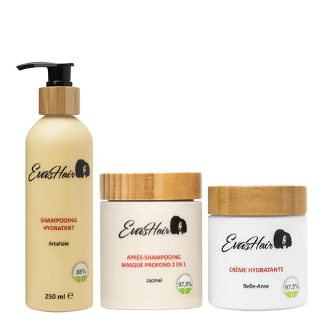 EvasHair Gamme hydratante Soins Cheveux crépus bouclés frisés
