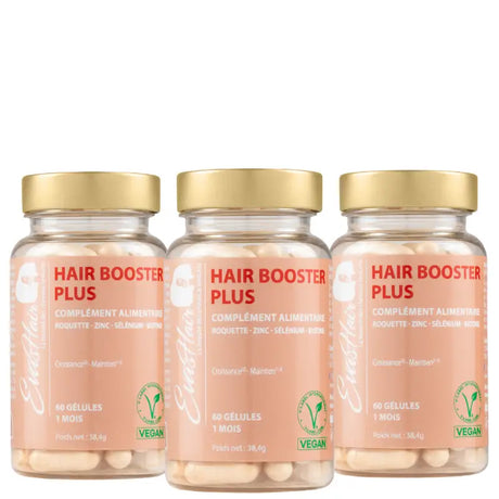 Compléments alimentaires Croissance cheveux cure 3 mois Hair Booster Plus Evashair