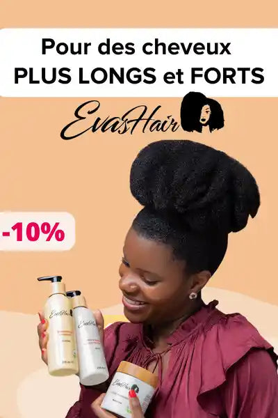Evashair Gamme Soin Cheveux Crépus Bouclés Frisés à base d'huile de Ricin