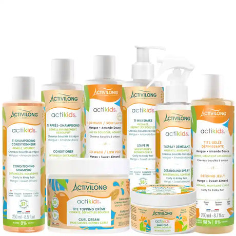Actikids Gamme complète Routine capillaire Enfant Cheveux crépus à bouclés