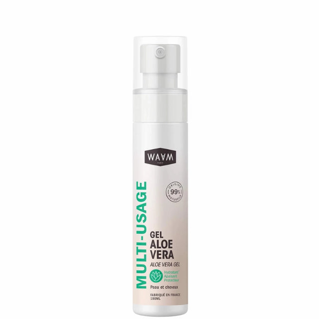 Gel d'Aloe Vera Pur 100 ml Apaisant Hydratant Protecteur WAAM Farbiqué en France