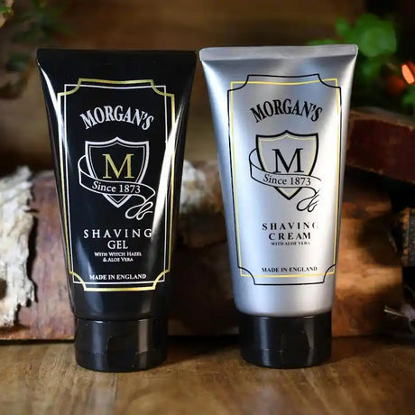 Gel de Rasage et Crème de Rasage Morgan's Homme à base d'Aloe vera pour un rasage confortable et une peau apaisée