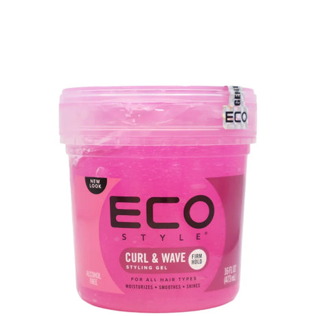 Gel Eco rose Curl & Wave Pink Styler Gel Fixation forte Sans alcool