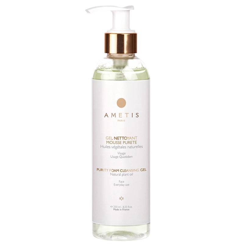 Ametis Gel Nettoyant Mousse Pureté visage à l'hydrolat d'Origan pour apaiser et limiter l'apparition d'imperfections sur les peaux mixtes à grasses