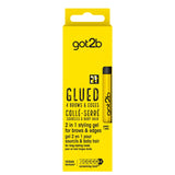 Gel Waterproof 2-en-1 Sourcils et Baby Hair Got2B fixation longue durée sourcils disciplinés et baby hair plaqués