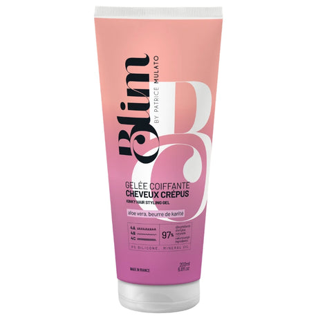 Gelée coiffante sans alcool pour twist-out sur cheveux crépus