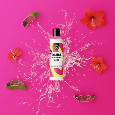 Gelée crémeuse à l'aloe vera et huile d'hibiscus pour cheveux boucles crépus Curl Hibiscus