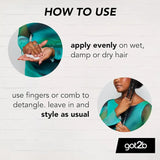 Soin Hydratant Démêlant CURLZ Got2b à appliquer sur cheveux humides pour faciliter le démêlage et hydrater les boucles