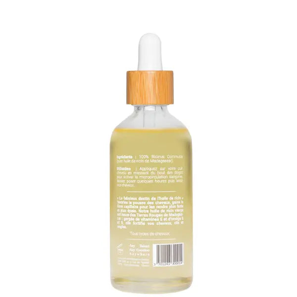 Huile de Ricin pure de Madagascar pour la pousse des cheveux et des ongles 100ml My Mira