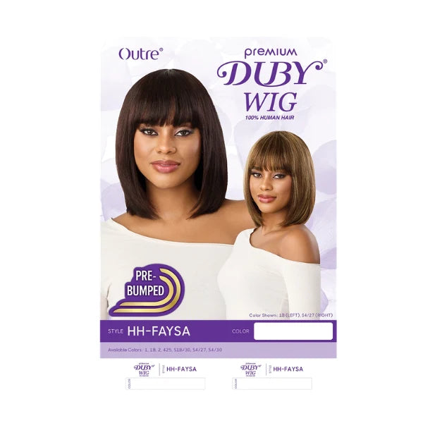 Perruque lisse avec frange Naturelle HH faysa - Outré Hair
