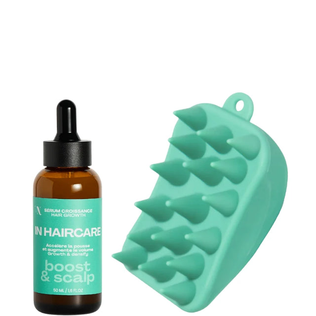 Sérum accélérateur de croissance capillaire et sa brosse de massage du cuir chevelu In Haircare