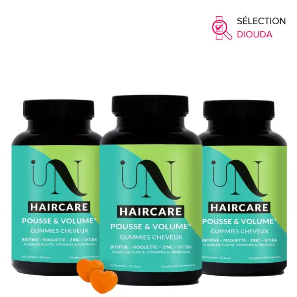In Haircare Gummies Pousse Cheveux & Volume à base de plante et Vitamines - Biotine, Roquette, zinc, Vitamine B