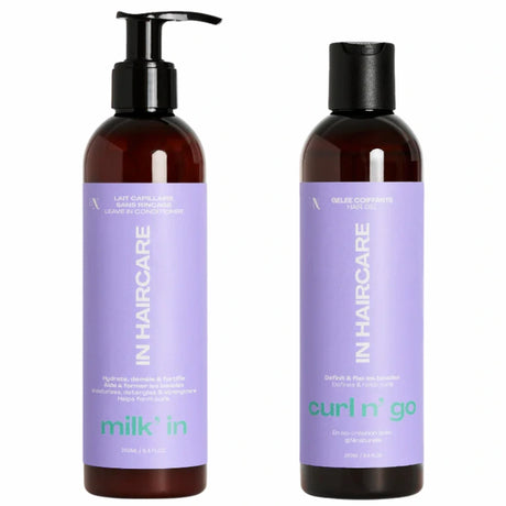 Pack définition des boucles avec 2 soins protéinés pour cheveux bouclés frisés cassants et fragiles