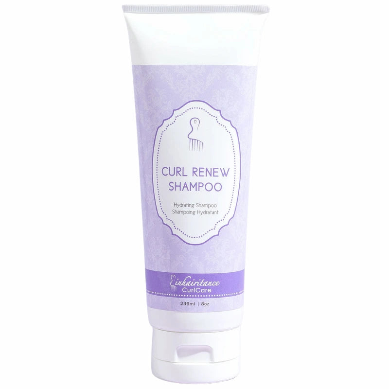 Shampoing Hydratant Curl Renew Inhairitance pour cheveux bouclés, frisés et crépus, nettoyage doux et hydratation