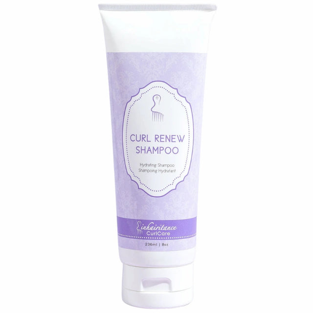 Shampoing Hydratant Curl Renew Inhairitance pour cheveux bouclés, frisés et crépus, nettoyage doux et hydratation