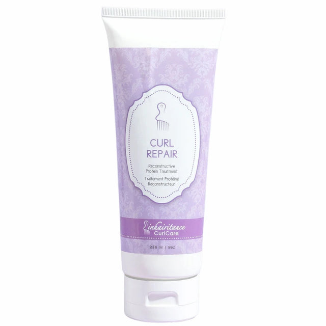 Curl Repair Inhairitance traitement protéiné reconstructeur pour cheveux bouclés, frisés et crépus, renforce la fibre capillaire et réduit la casse