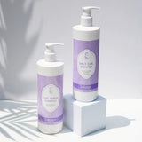 Duo Soins Cheveux ondulés bouclés Inhairitance. Routine shampoing fréquent