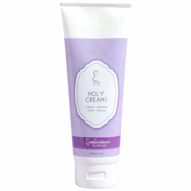 Holy Cream Inhairitance, crème coiffante hydratante pour cheveux bouclés, volume et définition sans effet carton