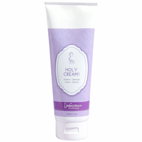 Holy Cream Inhairitance, crème coiffante hydratante pour cheveux bouclés, volume et définition sans effet carton