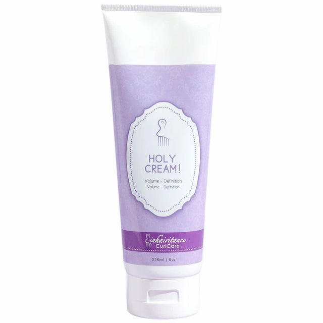 Holy Cream Inhairitance, crème coiffante hydratante pour cheveux bouclés, volume et définition sans effet carton
