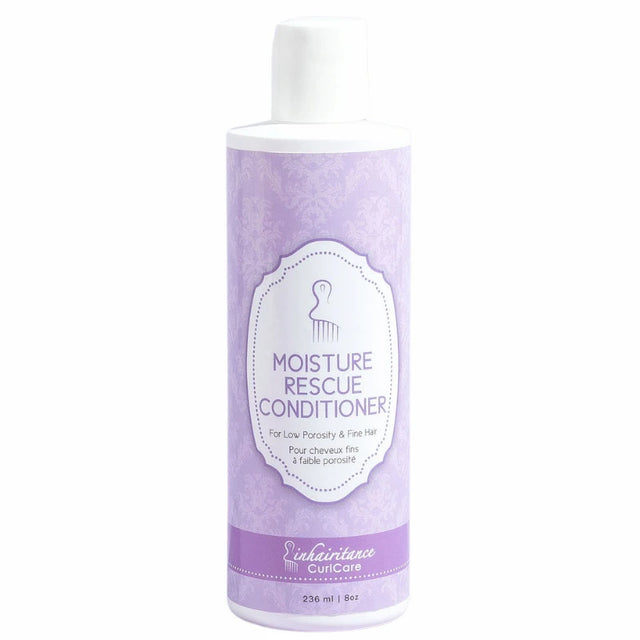 Après-Shampoing Moisture Rescue Low Porosity Inhairitance pour cheveux à faible porosité, hydratation légère sans protéines