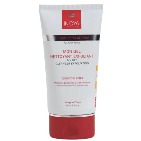 IN'OYA Mon Gel « Nettoyant Exfoliant Gommant » CLEAN'OYA est un gommage spécifique aux peaux noires et mates pour nettoyer, purifier et exfolier la peau